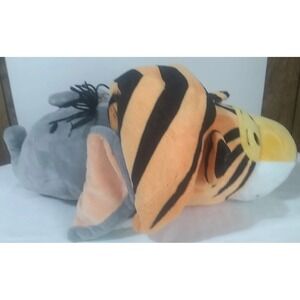 Flipazoo Emma Elephant Theodore Tiger 18" 2-in-1 Stuffed Animal Toy Plush READ